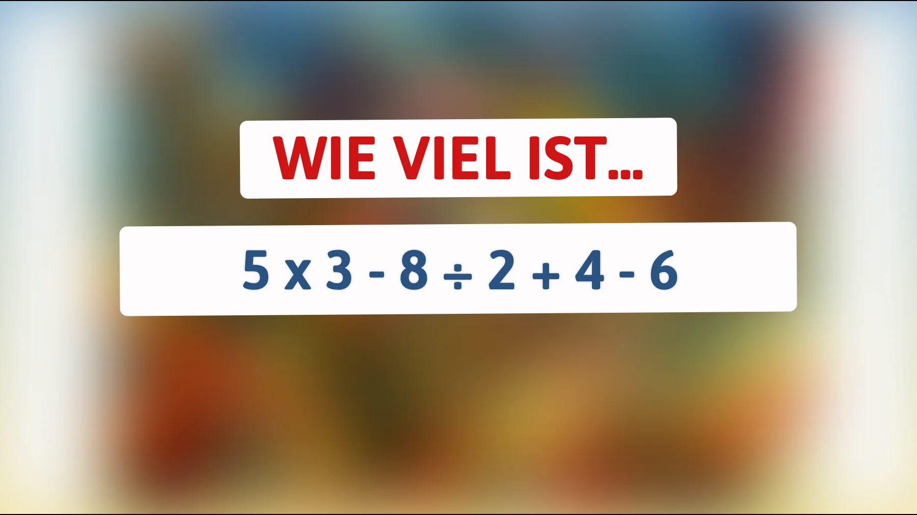 Hast du das Zeug dazu? Dieses knifflige Rätsel begeistert nur die schlausten Köpfe! Probier es aus und finde heraus, ob du es lösen kannst!"